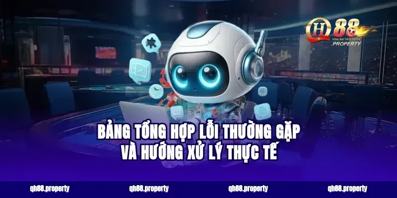 Bảng tổng hợp lỗi thường gặp và hướng xử lý thực tế