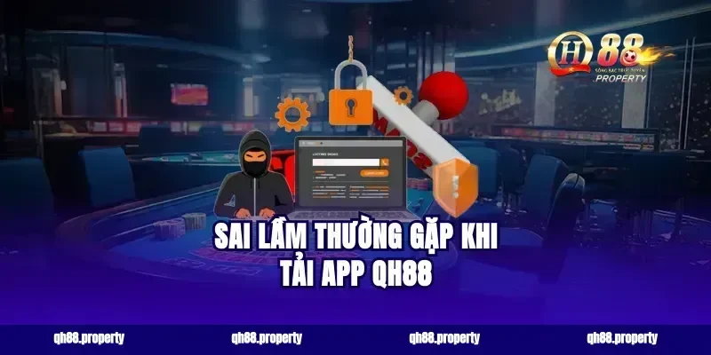 Sai lầm thường gặp khi tải app qh88
